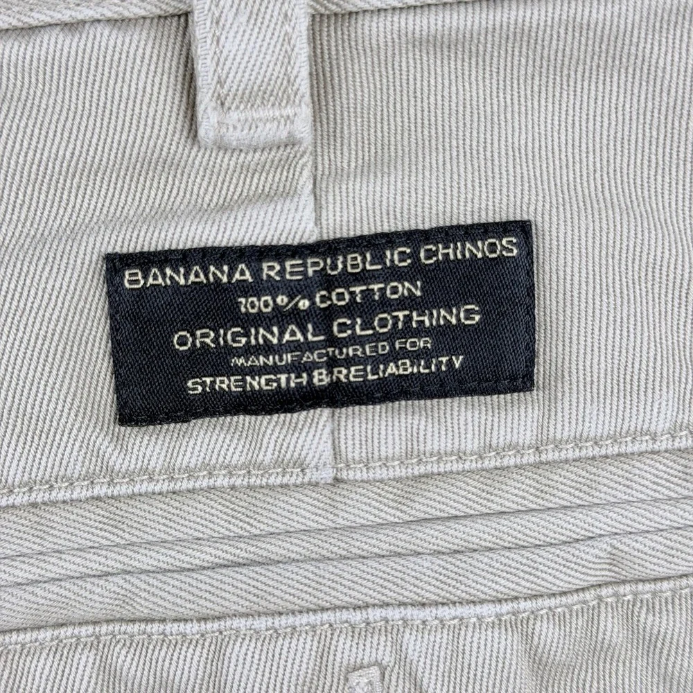 Banana Republic Chinos Men's Beige Cotton Twill Pants 36